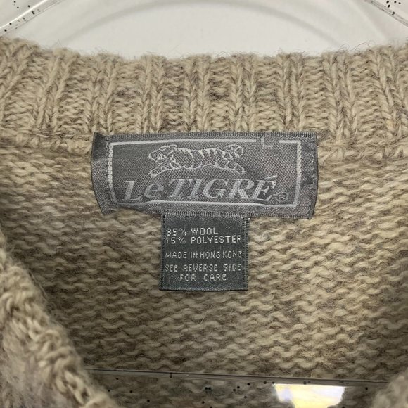 Paisley Acrylic Knit Sweater Vest by Le Tigre main image 0